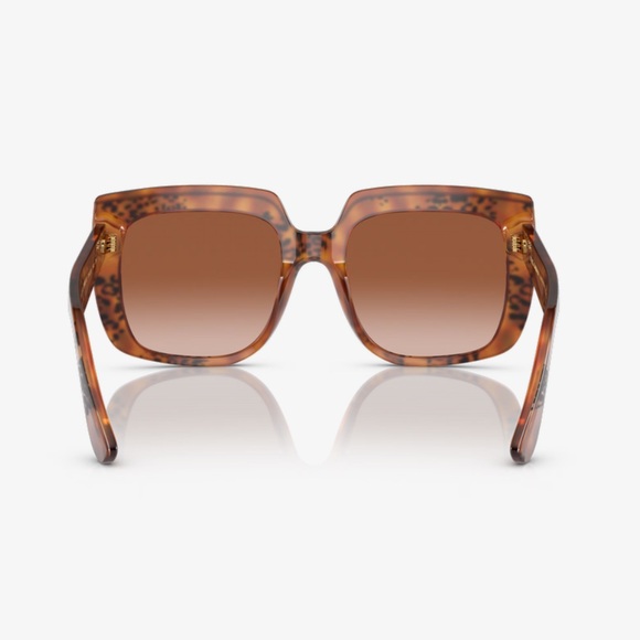 NEW Dolce & Gabbana Women's 54mm Havana Leo Sunglasses DG4414 - Picture 3 of 13